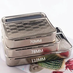 70/78/110MMCigarette Case Storage Boxes Stainless Steel Semi-automatic Smoking  Cigarette Maker Cases Cigarette Accessories