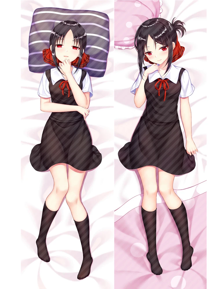 Anime Decor Pillow Case Kaguya-sama Love Is War Dakimakura Waifu Pillowcase 2-Side Print Hugging Body Cushion Cover Gift