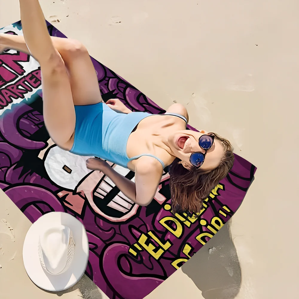 I-Invader Z-Zim Cartoon Microfiber Beach Towel Absorbent Quick Dry Soft Yoga Swimming Resort Mountain Climbing Towel