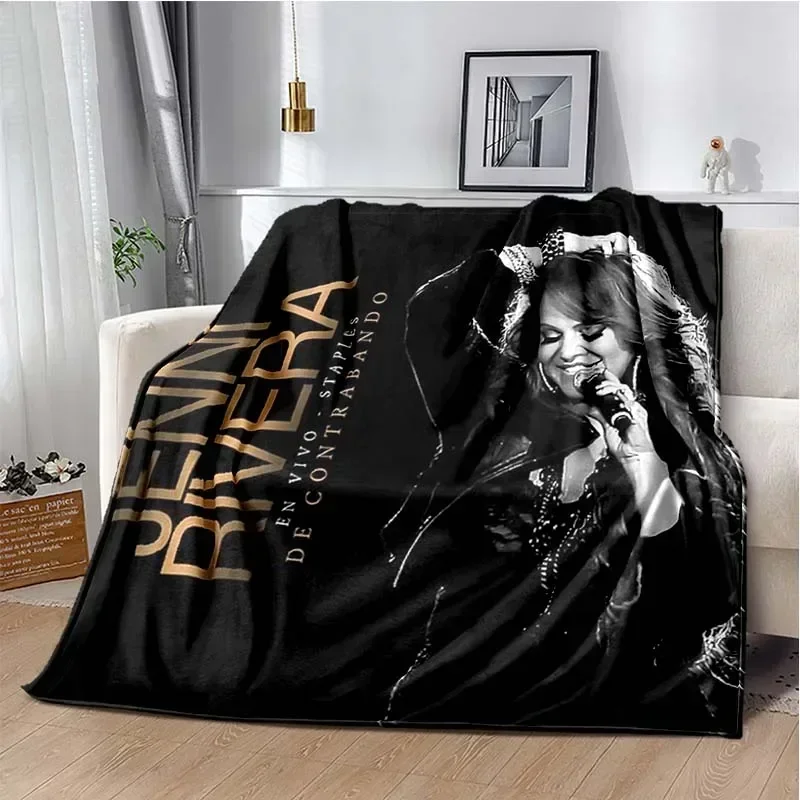 Latin Singer Jenni Rivera Printed Blanket Fashion Bed Sofa Air Conditioning Fashionable Leisure Picnic Travel CustomizableThrow