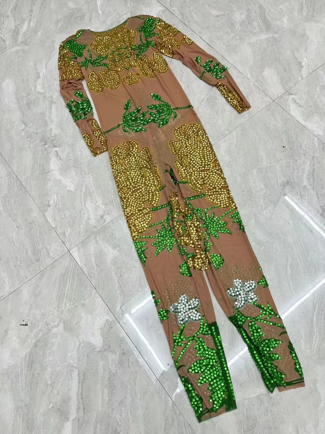 المرأة حجر الراين سباركلي ضيق بذلة شبكة مطاطية يوتار ملابس رقص حفلة عيد ميلاد السروال القصير أداء زي المرحلة ارتداء