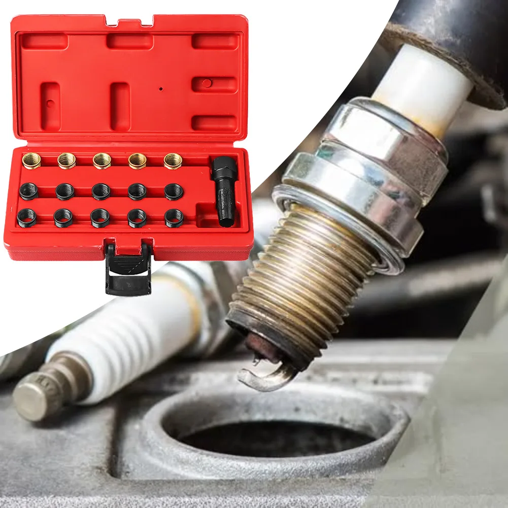 Kit de réparation de filetage d'étincelle pour M14x1.25, pour voitures et tondeuses à gazon, ensemble de réparation de filetage d'étincelle, accessoires de voiture, matériel