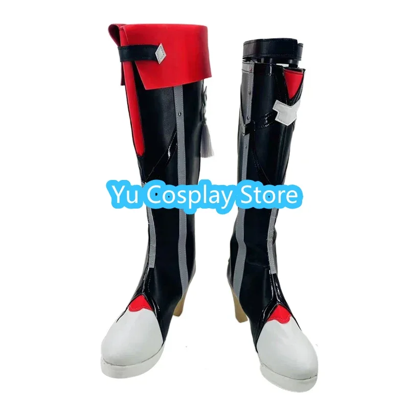 Topaz Cosplay Shoes Game Honkai Star Rail Cosplay Prop PU scarpe in pelle stivali di carnevale di Halloween su misura