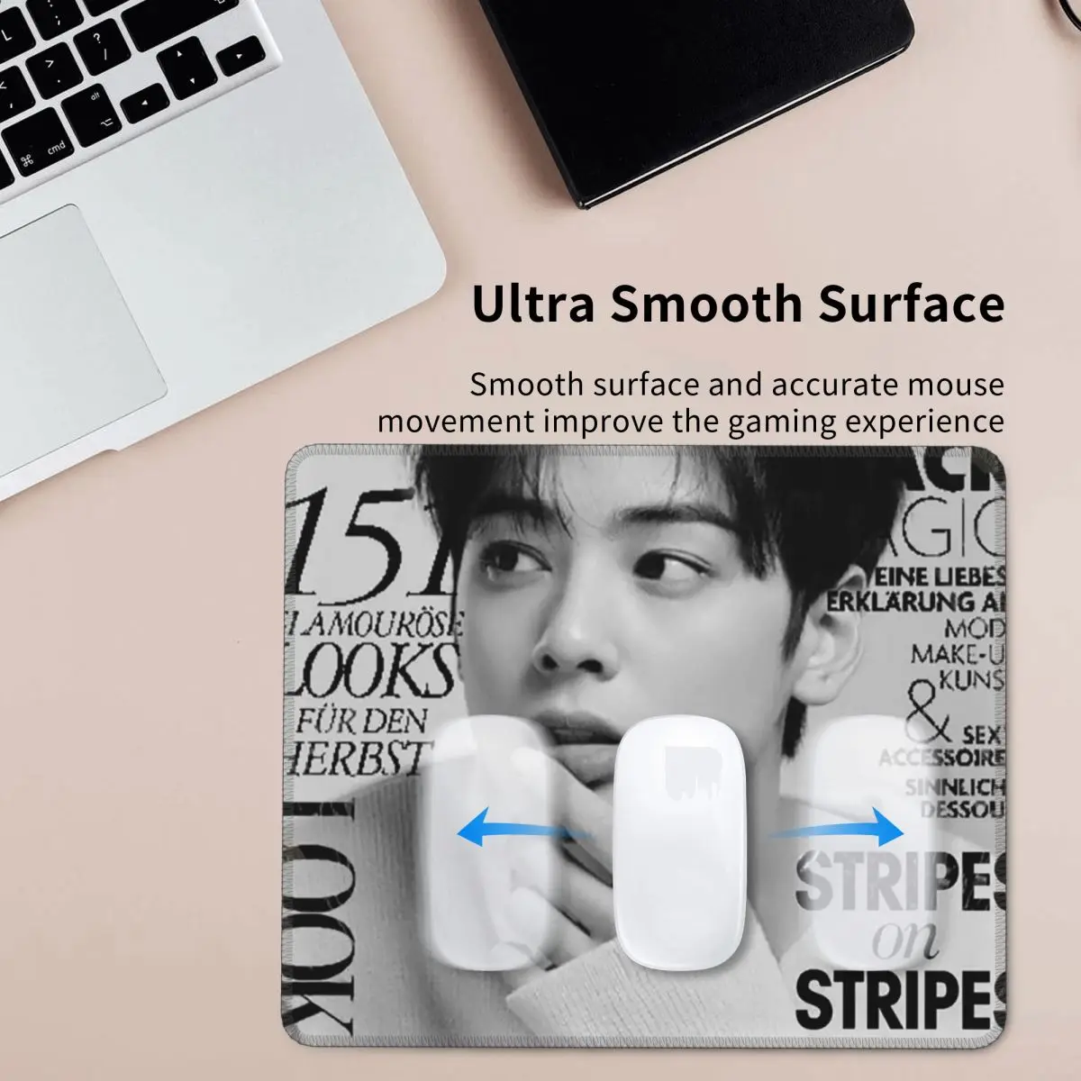 Multi-size Mouse Pad Cha EunWoo Kpop Astro Gamer PC Laptop Mats Keyboard Carpet Computer Gaming Office Accessories Desk Mat