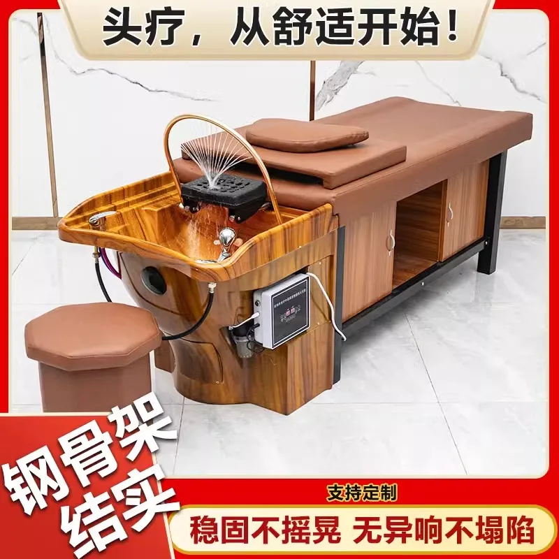

Thai hair treatment shampoo bed barber shop hair salon special water circulation fumigation massage hair salon beauty salon inte