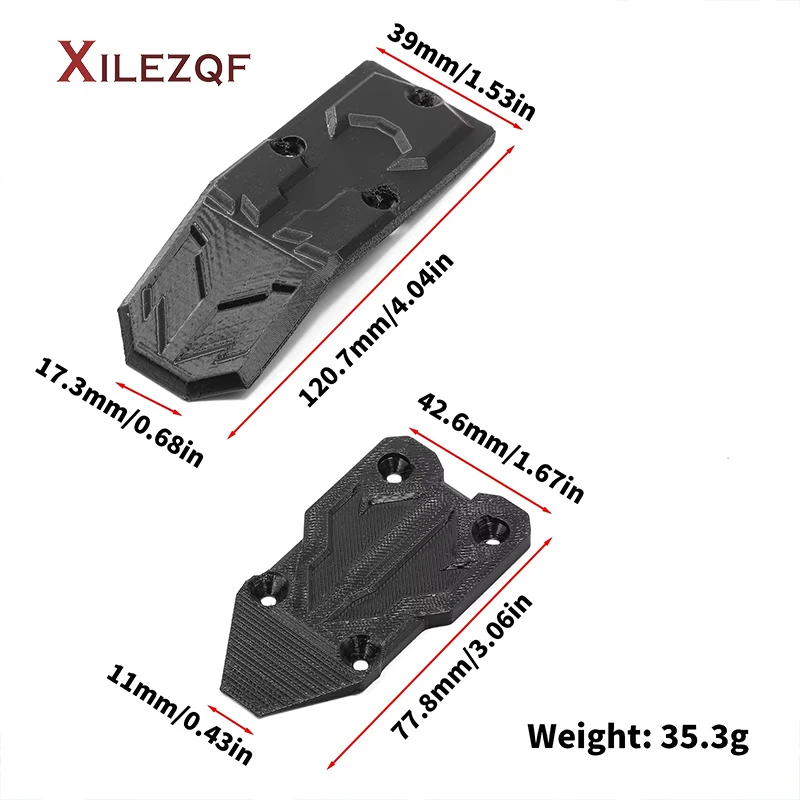 XILEZQF RC MJX Hyper Go 10210 3D Printed Chassis Armor Guard Skid Plate - Protective Upgrade Accessory for RC Cars