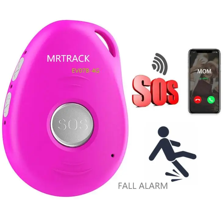 waterproof sos alarm with medical alert,fall detection elderly care telecare system support panic button craddle charge