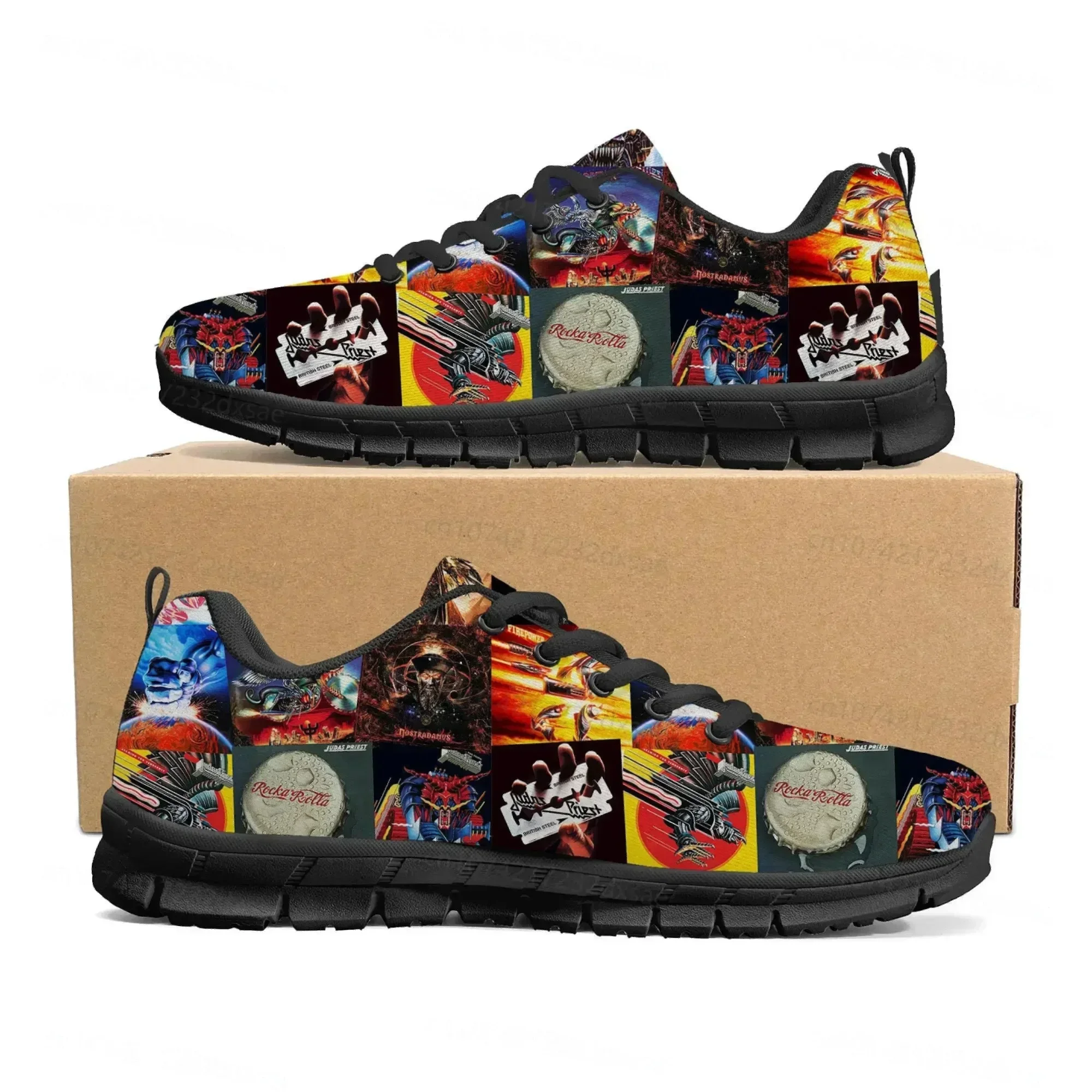 

Judas Priest Heavy Metal Rock Band Sports Shoes Mens Womens Teenager Custom Sneakers Casual Custom High Quality Couple Shoes