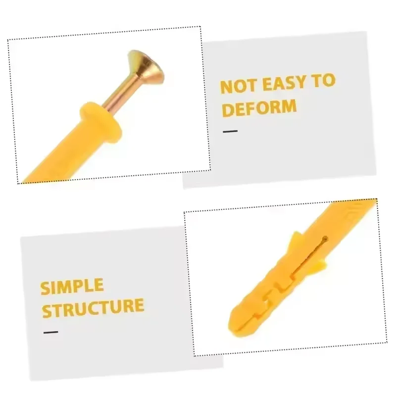 88 قطعة المراسي ومسامير الحوائط الجافة مجموعة متنوعة M6/8/10 مسامير برأس مسطح مطلية بالزنك لأعمال النجارة وأنابيب التوسعة