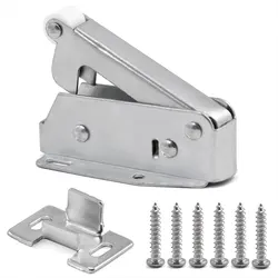 1pcs Loft Door Spring Catch Hatch Push Latch Auto Spring Cold-rolled Steel Touch Latch Push Latch Attic Cupboard Lock Hardware