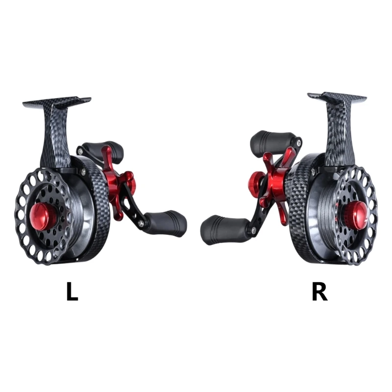 Left/Right Hand Retrieve 4KG Drag Ice Fishing Reels Fishing Equipment Accessories 3.5:1 Ratio Ice Fishing Reels