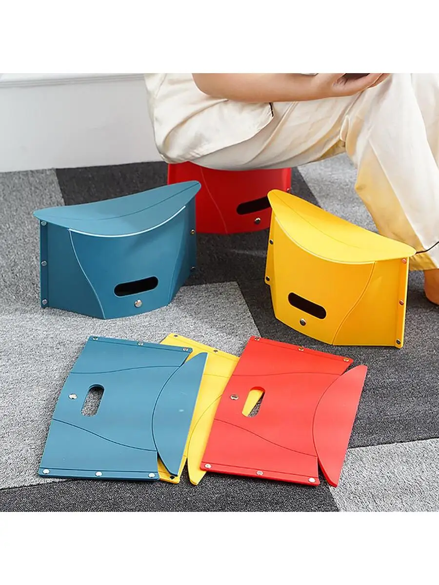 

Portable Folding Step Stool Card Folding Shrink Stools Outdoor Camping Fishing Chair Home Travel Multifunction Non Slip Chairs