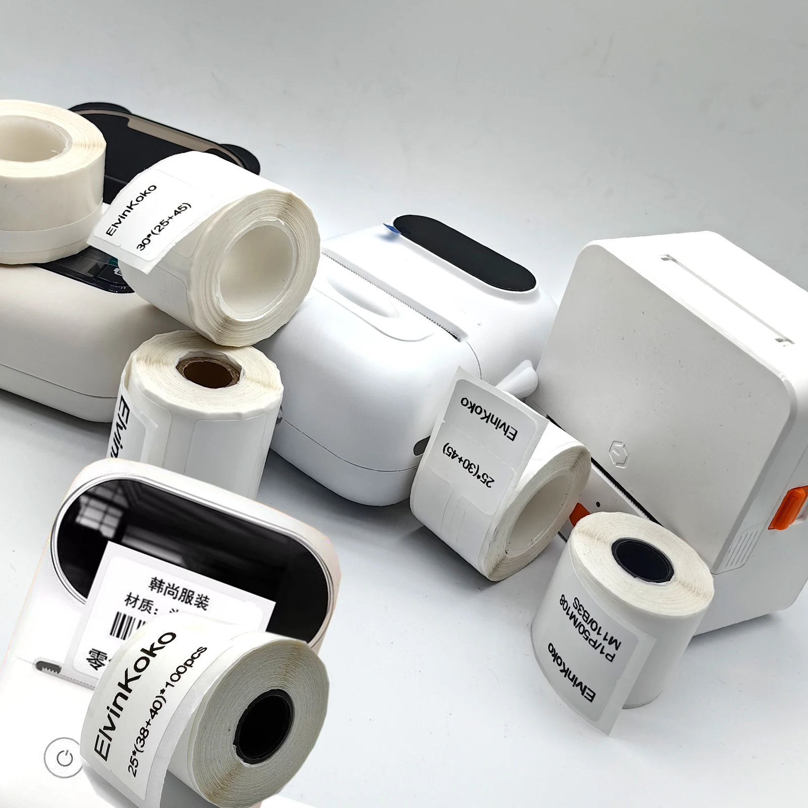 8rolls M110/E210/P50/PT-260 Label Printer Sticker Self-Adhesive Thermal Paper, Compatible for M110 M220 M200 Machine