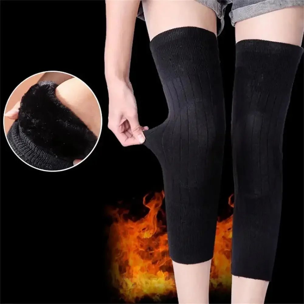 Cashmere Winter Knee Brace Thermal Leg Knee Warmer Sleeve for Women Men Wool KneePad Support for Joint Pain Tendonitis Arthritis