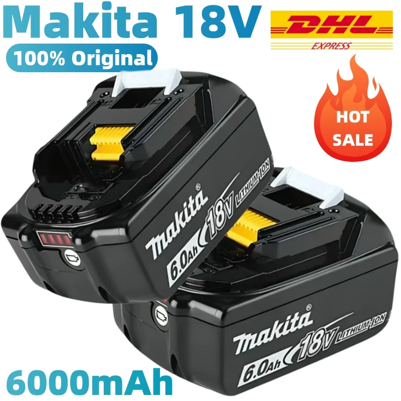 

✨100% Original Makita 18V 6.0Ah battery, for Makita BL1830， BL1830B， BL1840 ，BL1840B ，BL1850 BL1860B power tools battery