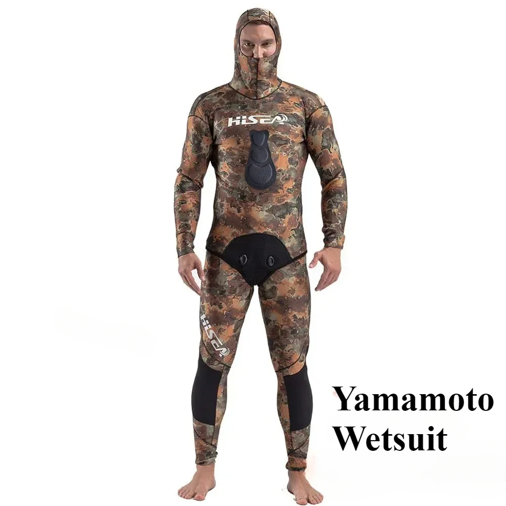 Wetsuits Men Spearfishing Suit Diving  3mm Open Cell Wetsuit Yamamoto  Wet  Neoprene Camouflage