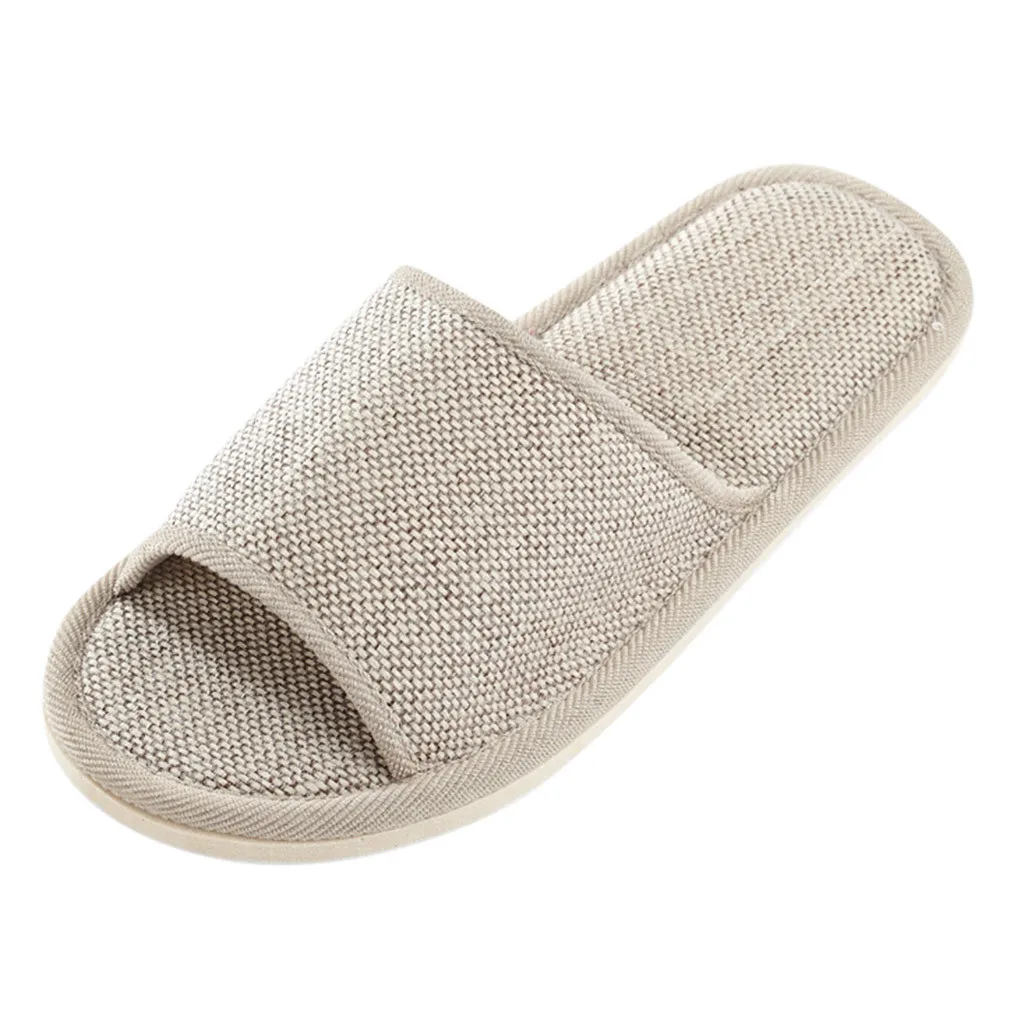 Womens Mens Couples Fashion Casual Home Slippers Couple Indoor Floor Flat Shoes Bedroom Basic Sandals pantuflas mujer 털슬리퍼 슬리퍼 image 3