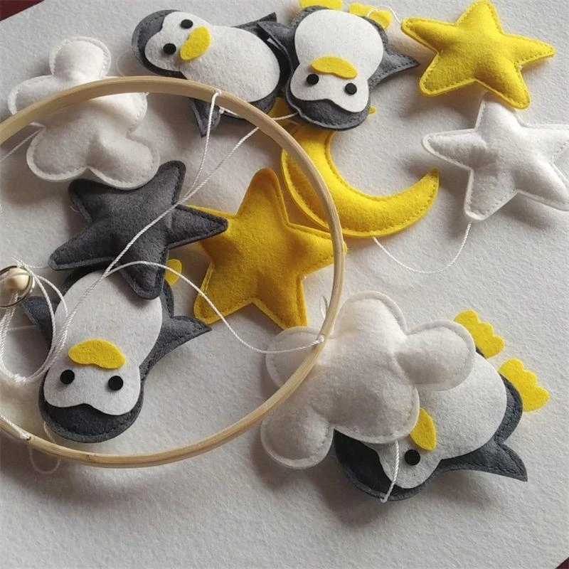 Lettino per bambini Sonaglio appeso Decorazione Culla fatta a mano Giocattolo interattivo Regalo per neonati 15UB