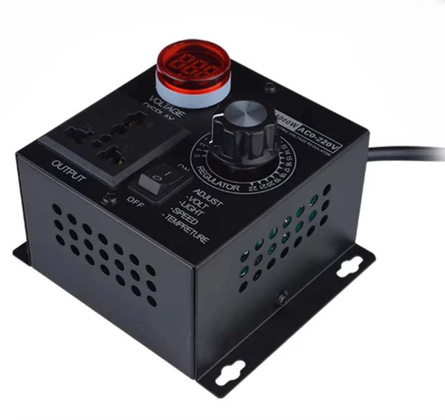 220V Infinitely Variable Transmission 4KW Fan Speed Control Switch Temperature And Dimming Ceiling Fan Angle Grinder Reducer