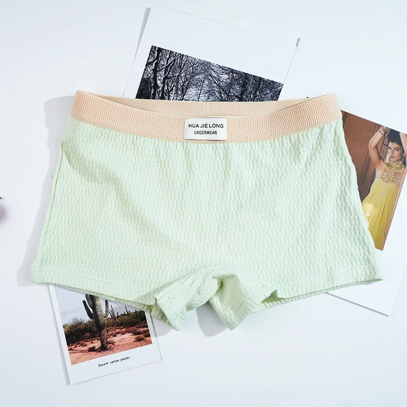 

Women Boxers Underwear Cotton Breathable Mid-rise Safety Short Pants Girls Seamless Underpants Soft Cozy Boyshorts Sexy Lingerie