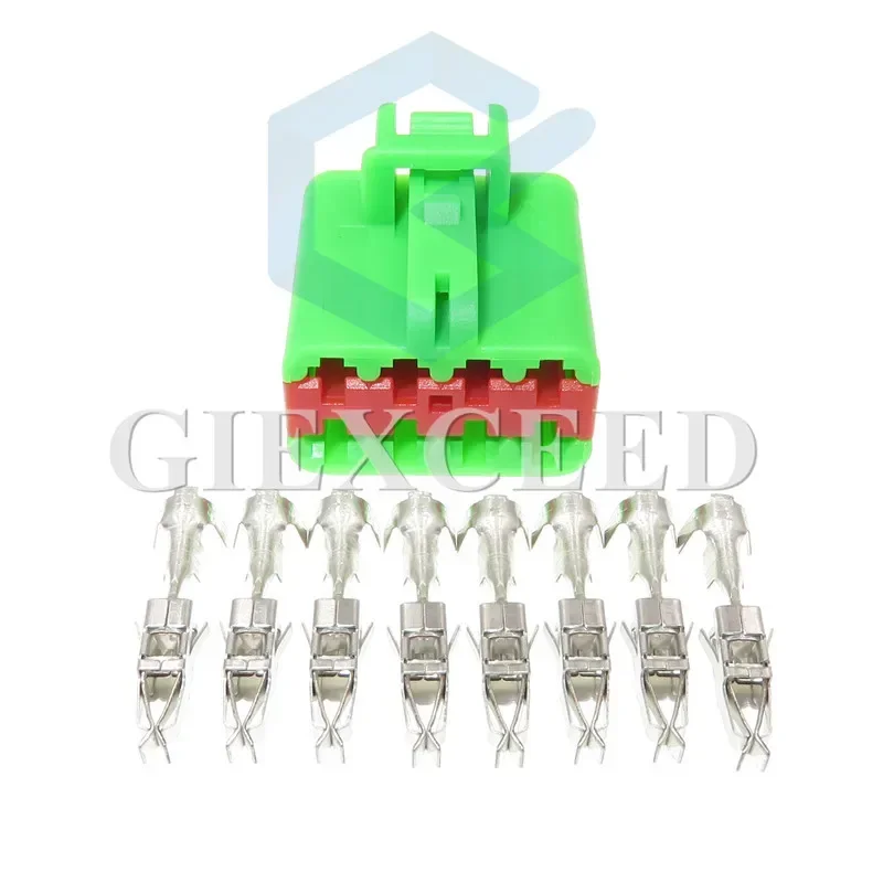

2 Sets 8 Pin 3.5mm Automotive Car Connectors Wiring Harness Female Socket AC Assembly For Vehicle Car