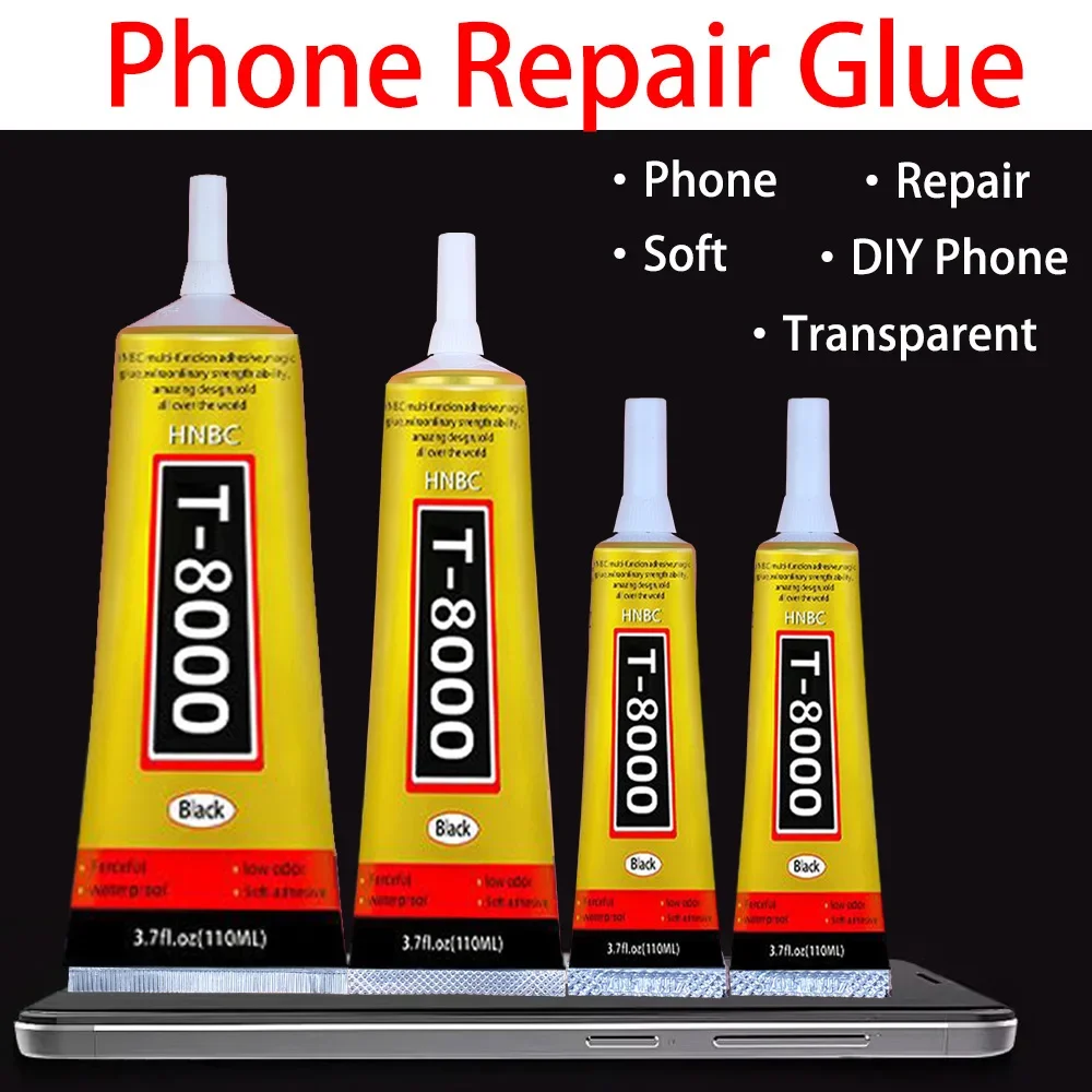 15/50/110ML Transparent T8000 Glue Clear Phone Repair Jewelry Craft Fiber Electronic Component Contact Adhesive T-8000 Sealant