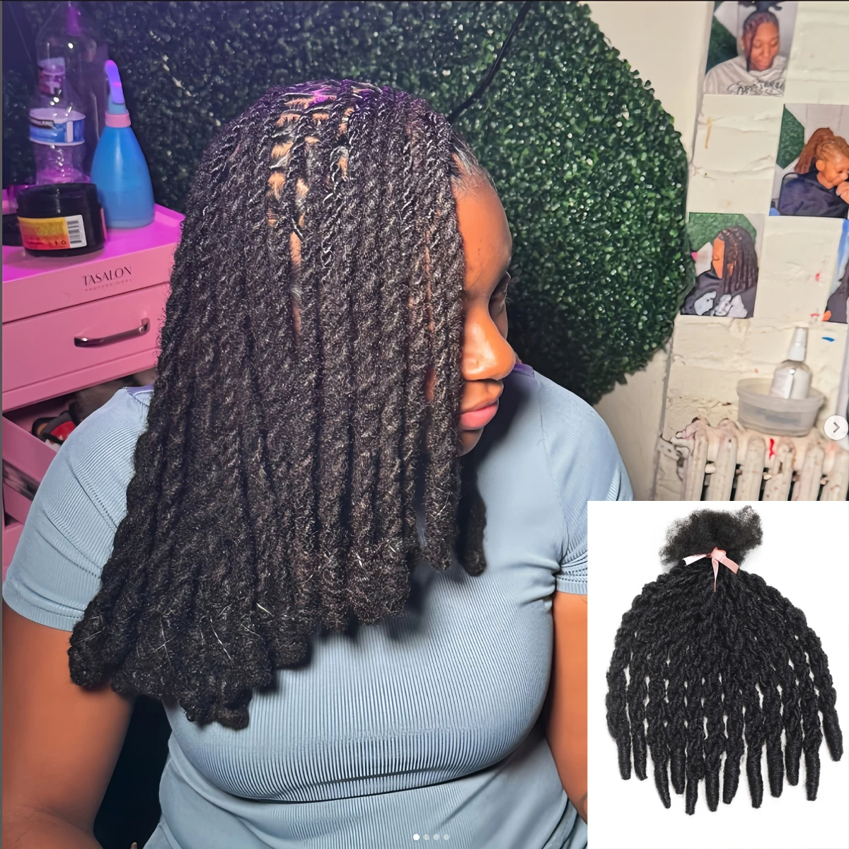 

14-дюймовые синтетические локоны для плетения крючком для женщин, двойные витые искусственные локоны, пушистые локоны Goddess Braiding, 1 упаковка