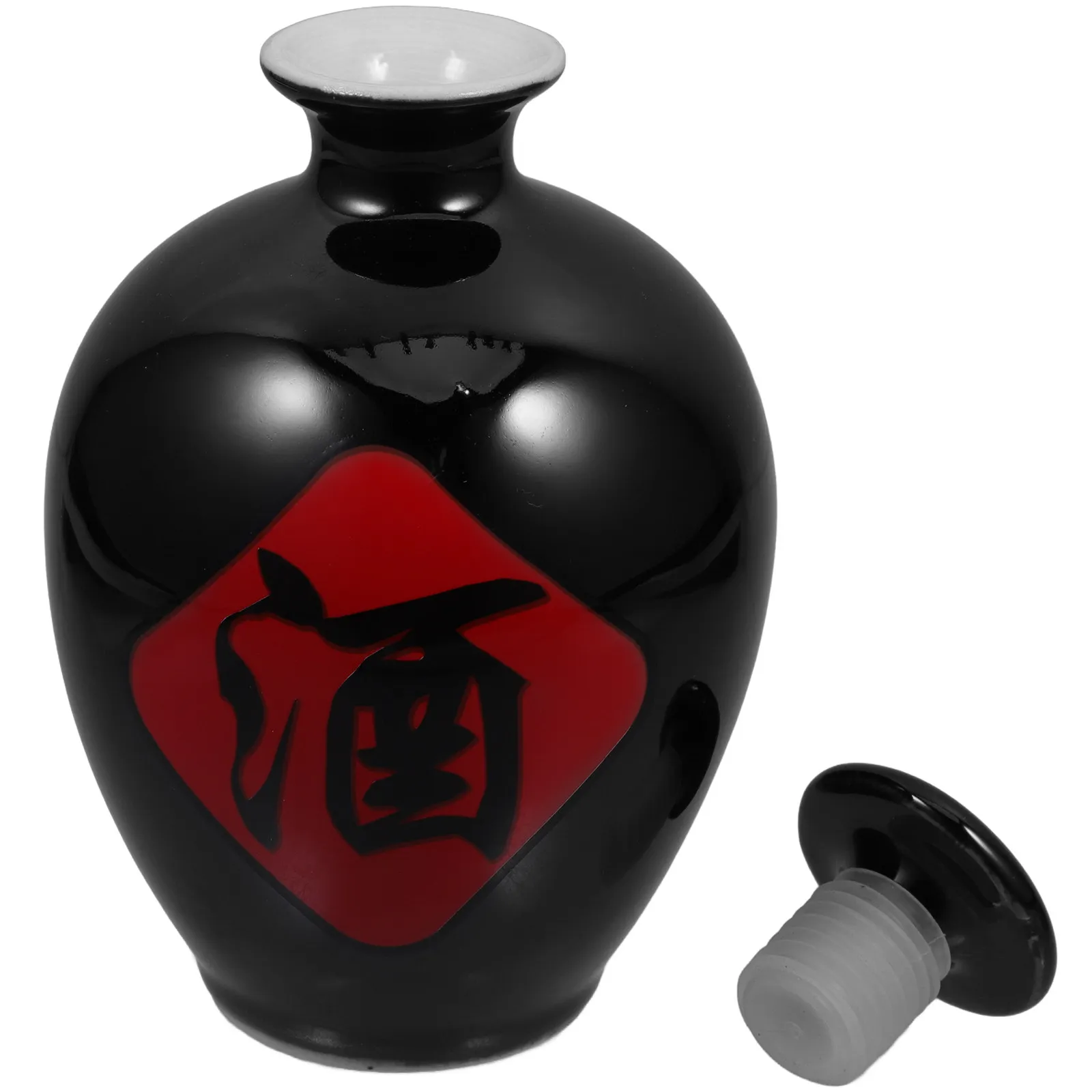 

Handmade Jingdezhen Ceramic Liquor Bottle White Wine Jar Airtight Seal for Liquor Storage Serving Traditional Wine Container