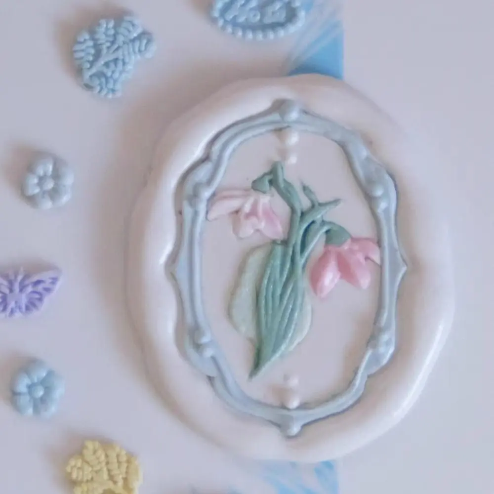 DIY Tool Butterfly Wax Seal Stamp Snowflake European-style Retro Sealing Wax Stamp Head Removable Butterfly