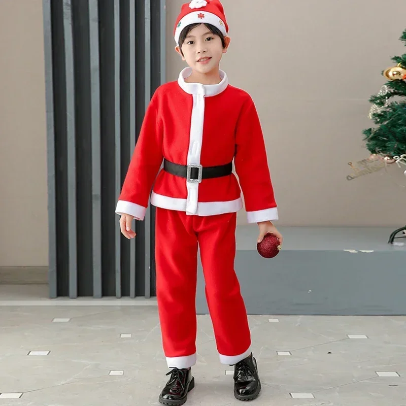 Children's Christmas Photography Costumes Children's Dress Up Girls Boys Santa Claus Dress Up Toddlers Baby Christmas Performanc