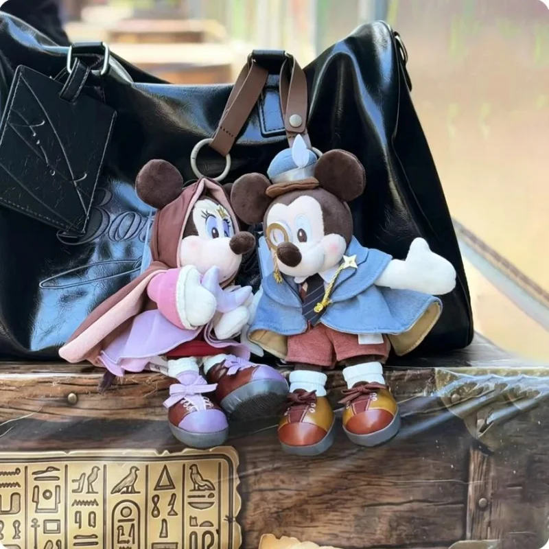 ディズニー-ミステリー探偵-ミッキー-ミニー-ドナルド-グーフィー-ぬいぐるみキーホルダー-バッグチャーム-誕生日プレゼント