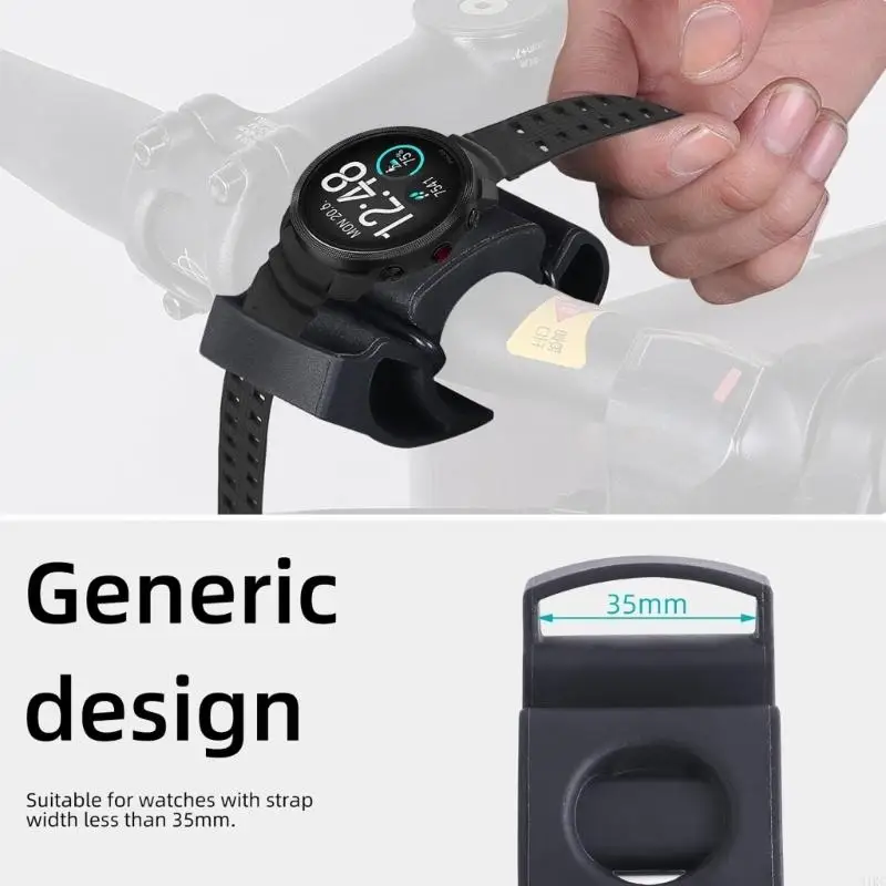  Universal Bike Handlebars Watch Mount Smartwatches Quickly Installation Mount for Various Smartwatches
