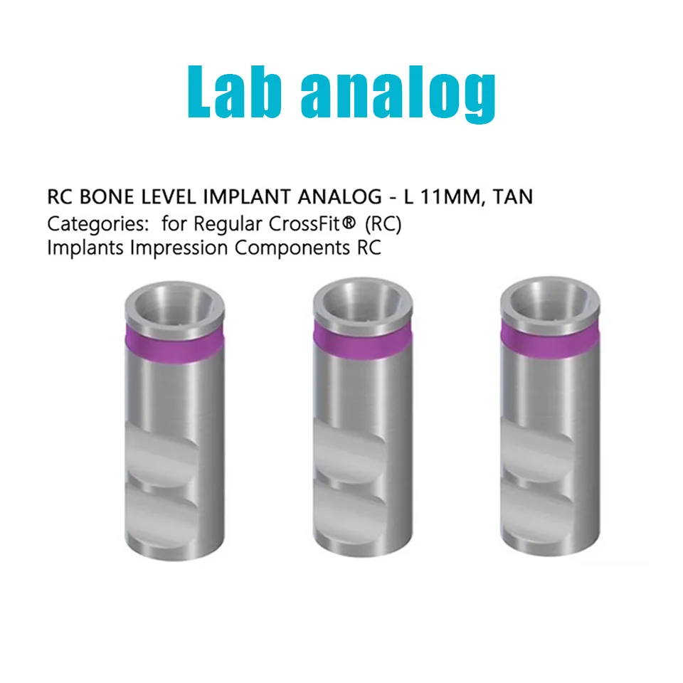 10Pcs Dental Lab Analog Implant Replica Tools for Working Model Casting Compatible with Megagen Adin Nobel Osstem Lab Materials