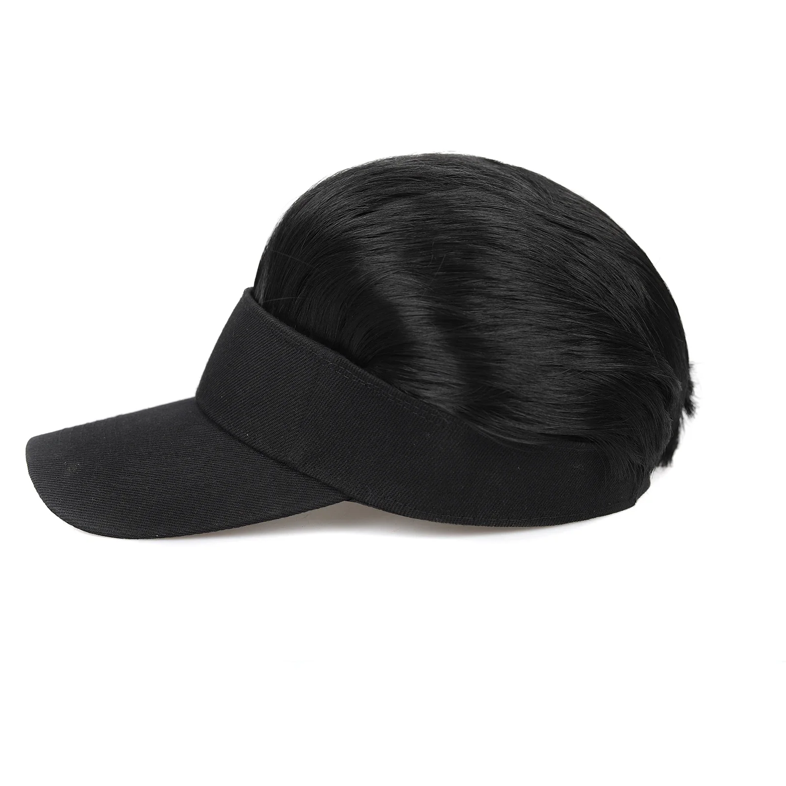 باروكة صناعية للرجال، باروكات شعر من الخلف، قبعة بواقٍ للشمس، باروكات عصرية على الطراز القديم للارتداء اليومي والحفلات #4