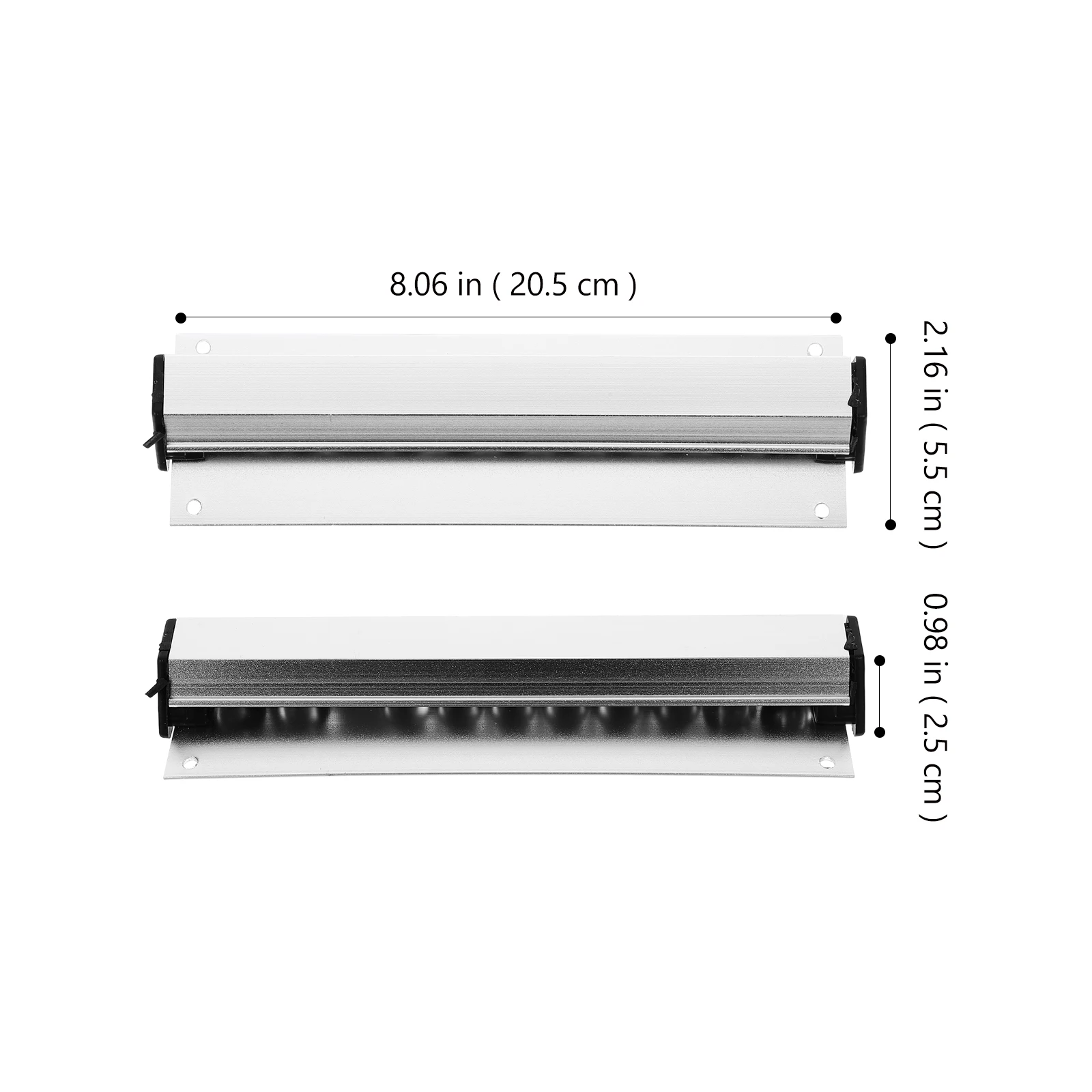 

Aluminum Receipt Ticket Rack Kitchen Menu Clip Stand Wall Mount Slide Organizer Home Restaurant Supplies Fixing Bill