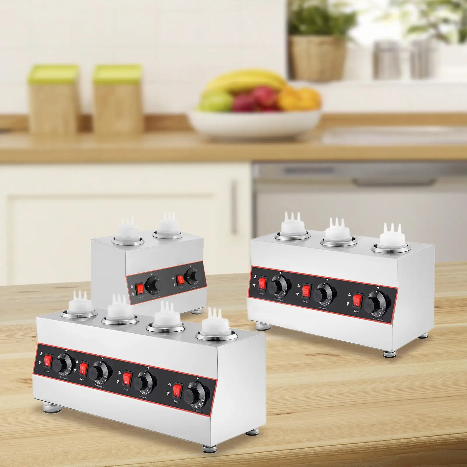 

Chocolate Melting Pot,Electric Melter Pot,Countertop, Heat Preservation Machine Cheese Sauce Warmer for Food Coffee Cheese