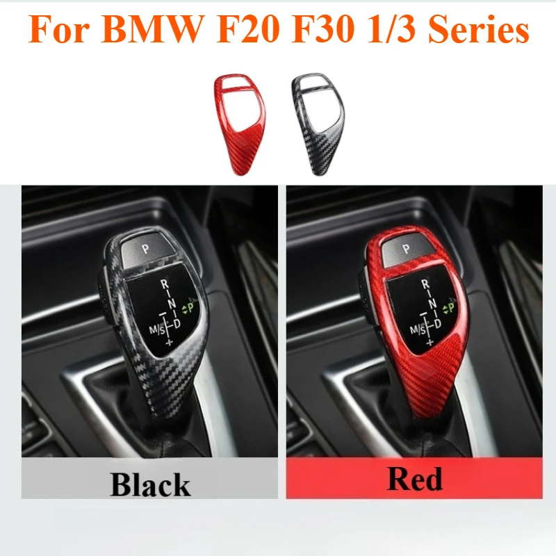 

For BMW F20 F30 1/3 Series Carbon Fiber Gear Shift Knob Cover Interior Trim Shifter Head Replacement Modification Accessories