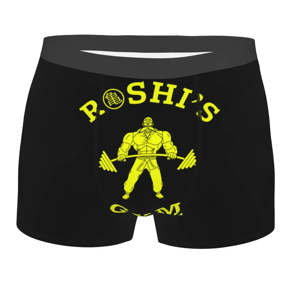 Men's Dragon Ball Z Roshi's Gym Training Underwear Humor Boxer Briefs Shorts Panties Male Breathable Underpants S-XXL