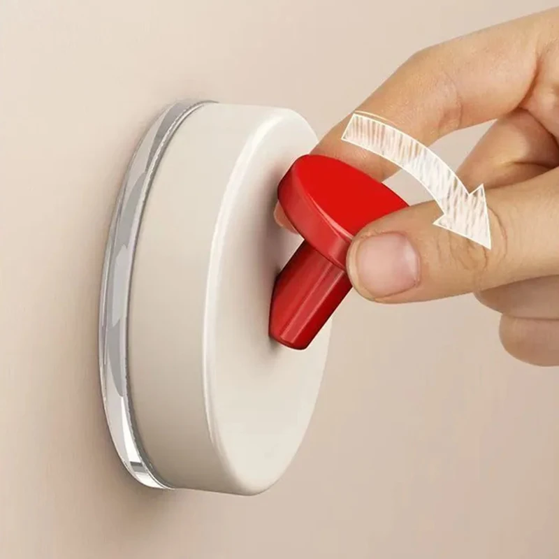 4Colorful Suction Cup Hook Detachable ABS Wall Hooks Home Key Towel Storage Hook Bathroom Hangers Kitchen Storage Accessory