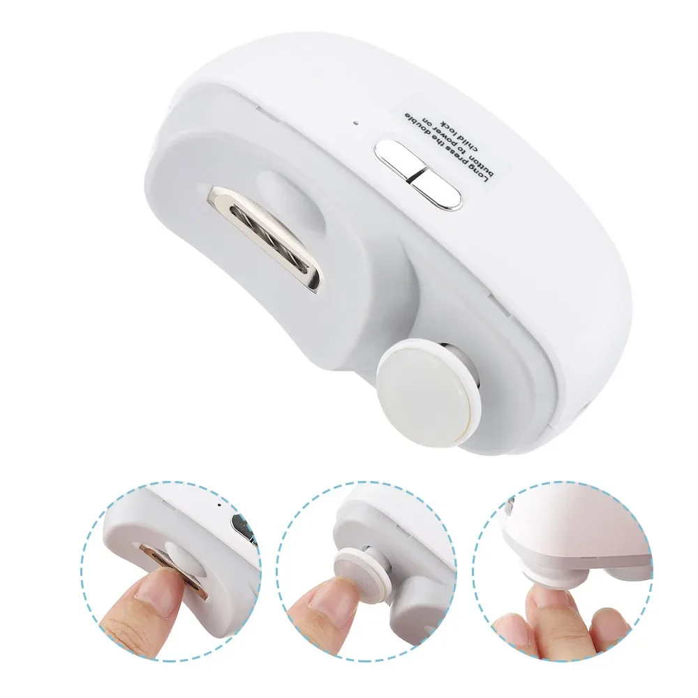 

Electric Nail Clippers With Light Automatic Anicure Trimmer Adult Baby Fingernail Toe Scissors Pedicure Polishing Nails Cutter