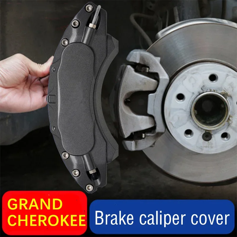 For Jeep Grand Cherokee Car Brake Caliper Cover Aluminum Metal Fit 3.0L 2011 2014 2015 2016 2017 2019 2020 2021