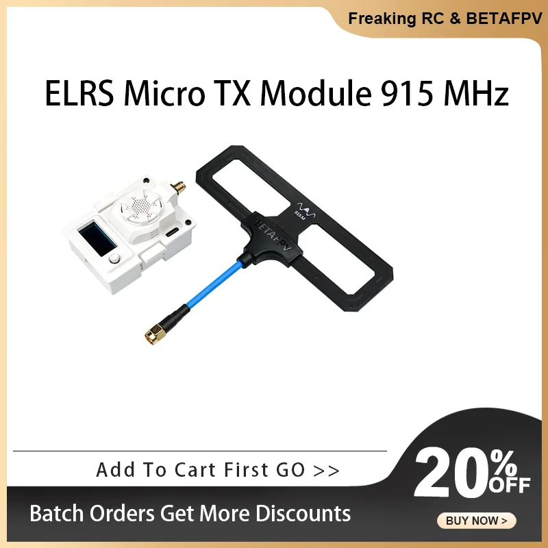 

BETAFPV ELRS Micro TX модуль 500 МВт 915 МГц высокая скорость освежения охлаждающий вентилятор микромодуль отсека для TBS Mambo FRS Beta FPV