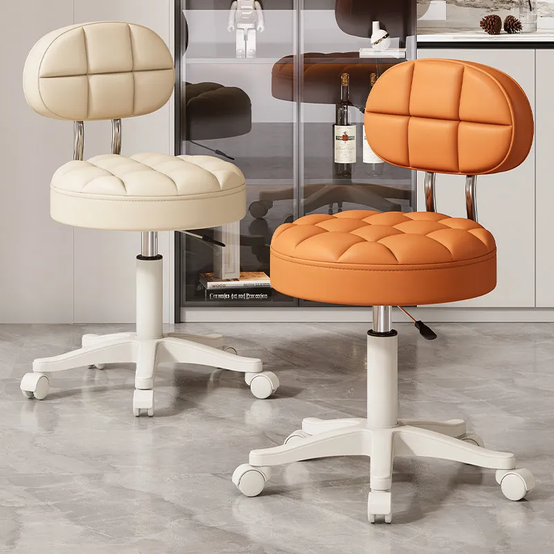 Beauty stool, hairdressing round stool, master stool, beauty salon special pulley lifting large work  manicurist