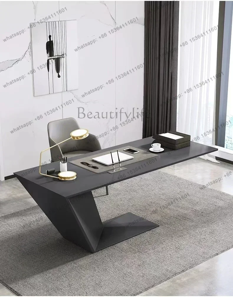 LJYAesthetic large bureau debout Mini chaise écriture exécutif ordinateur bureaux étude blanc Table en bois meubles Bureaua