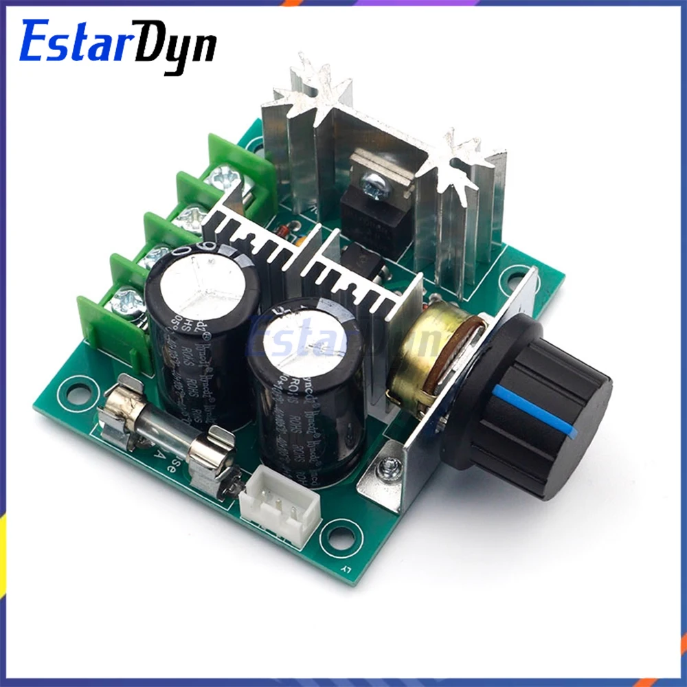 PWM DC Motor Speed Controller 12V-40V 10A Stepless Variable Speed Regulator for Fan Brush Motor CNC