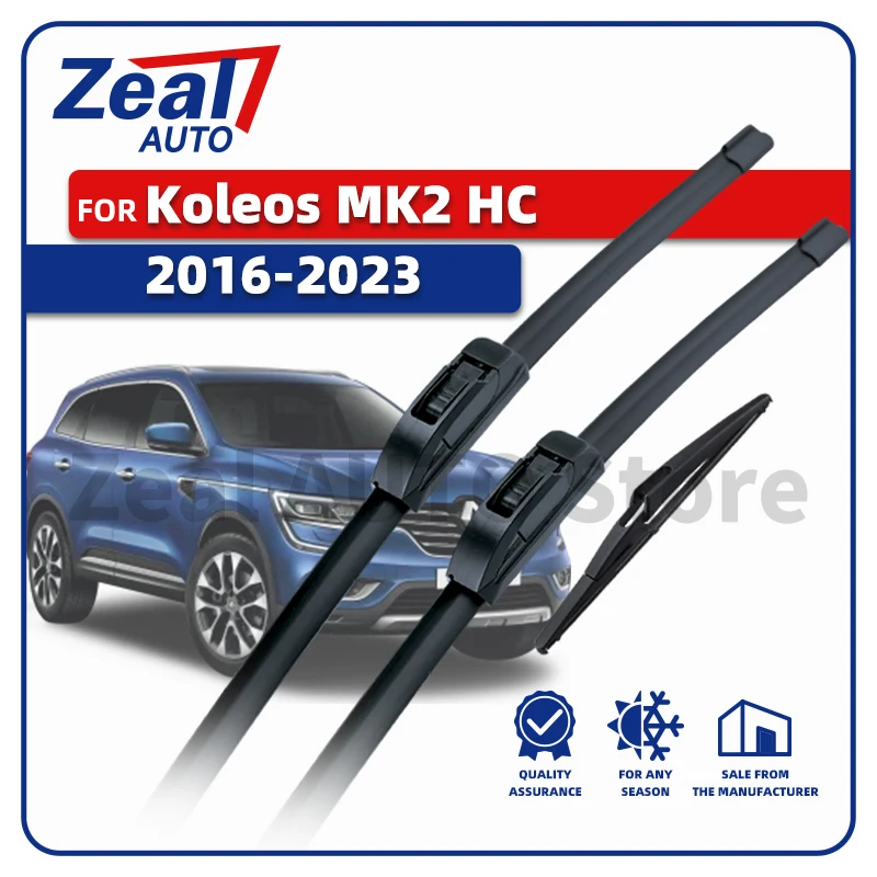 LHD Vorne Hinten Wischer Klingen Für Renault Koleo QM6 MK2 HC 2016-2023 2017 2018 2019 2020 2021 2022 Windschutzscheibe 26 "16" 9" Zubehör