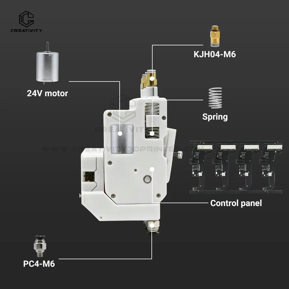 3D Multi Color Printing BMCU Feeder 370C AMS Lite Continuous and