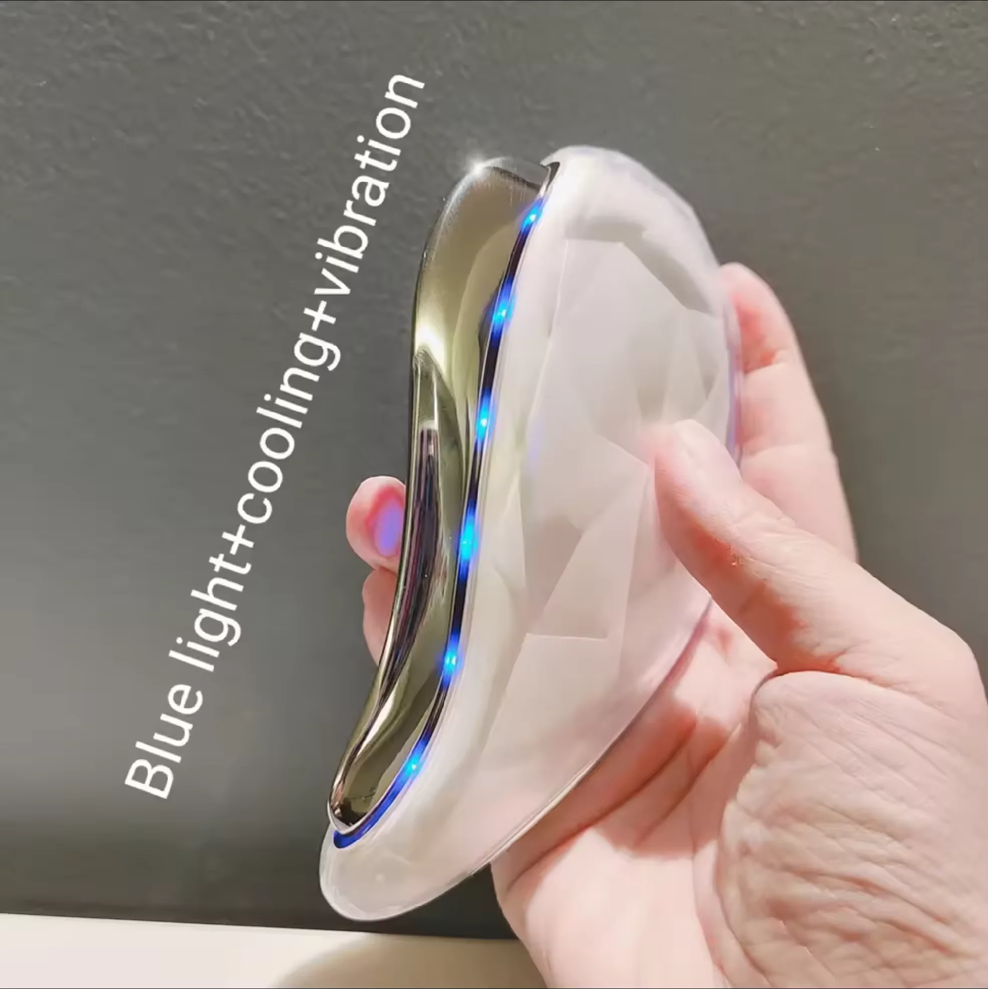 

Vibration Gua Sha Scraping Board Massage Tool Ems Vibrating and Heating Skin Scraping Facial Massage Machine Body Massagers