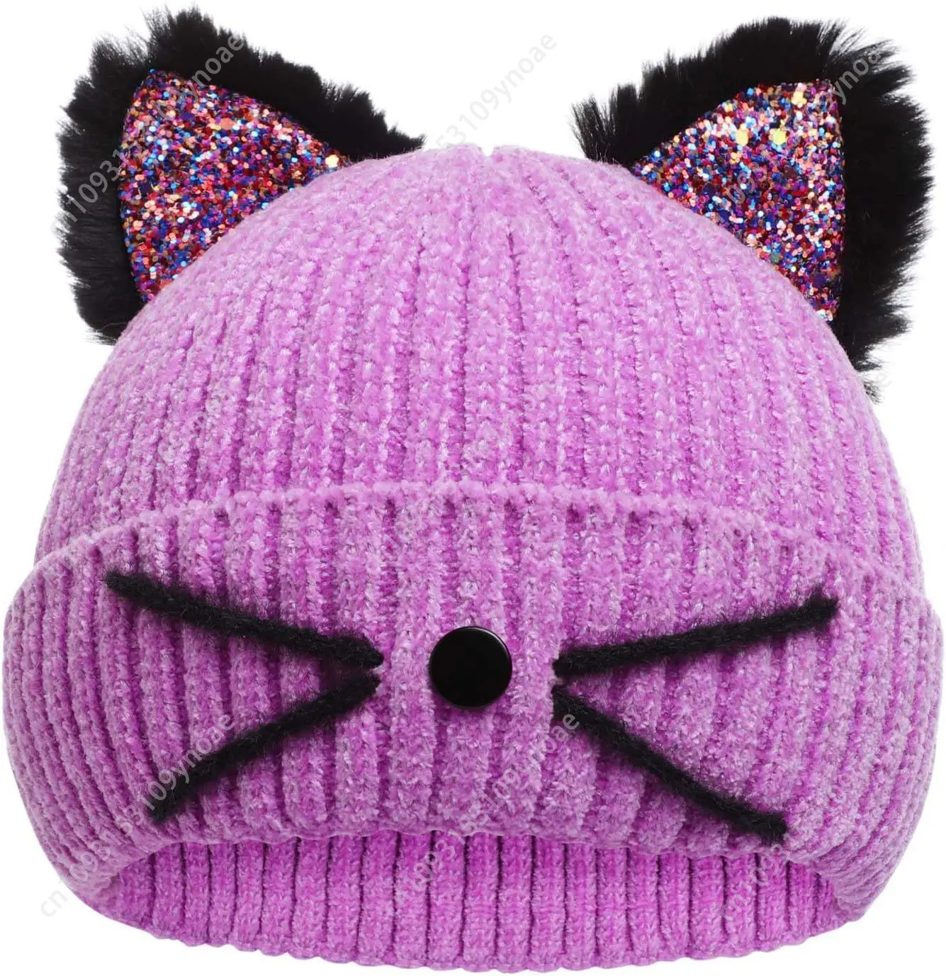 

Sequin Cat Ears Cap Winter Beanie Hat Outdoor Snow Ski Skull Caps Man Women Soft Comfortable Cute Fashion Knitted Hats