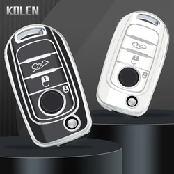 Fashion TPU Car Flip Key Case Cover Shell Fob For FIAT Tipo Tprp Freedom 500X Doblo Argo Nuovo Grazie Key Protective Accessories